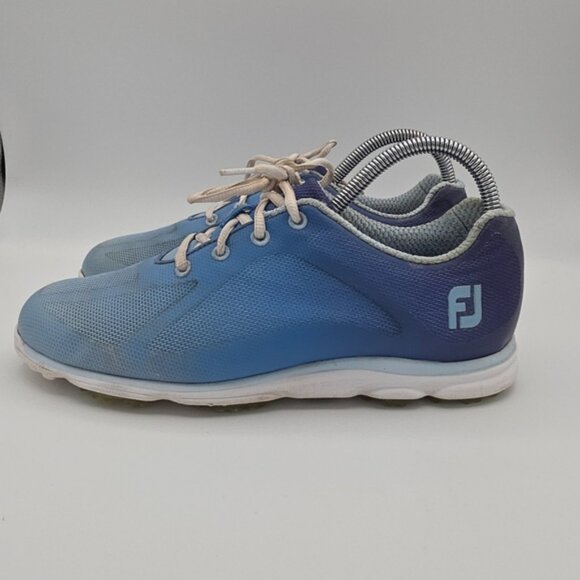 FootJoy Women's Golf Shoes Blue Mesh Lace-Up — Size 8.5 M - Picture 2 of 14